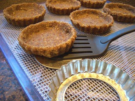 Nutty Pie Crust made in a tart mold